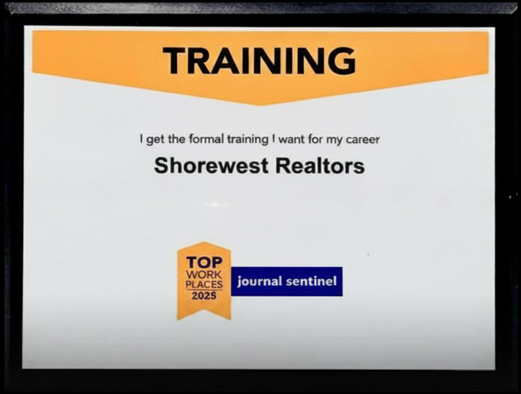 Top Workplaces 2025 Cultural Excellence Award for Training — Milwaukee Journal Sentinel — Shorewest